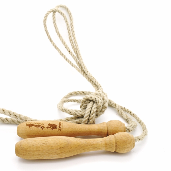 Skipping rope, beech (250 cm) natural - FSC 100%